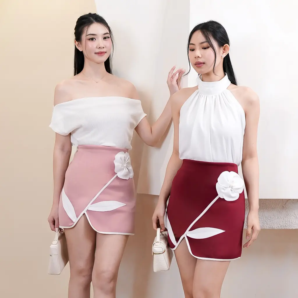 Mini Skirt Zha Floral Artsy