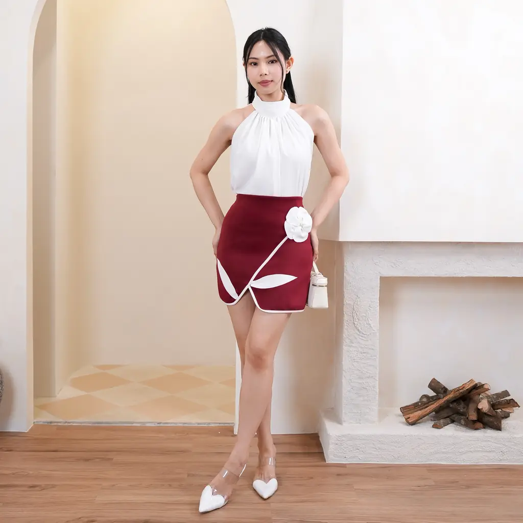 Mini Skirt Zha Floral Artsy