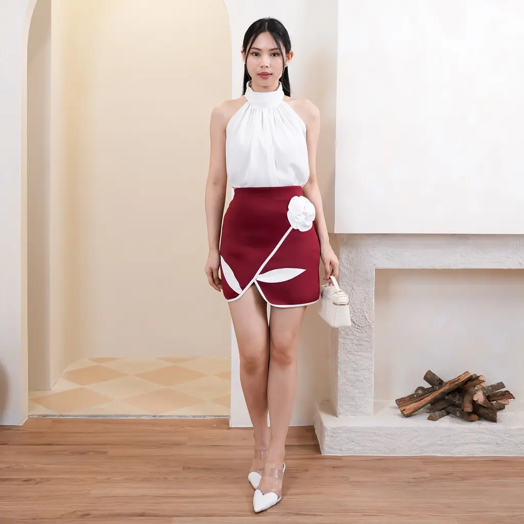 Mini Skirt Zha Floral Artsy